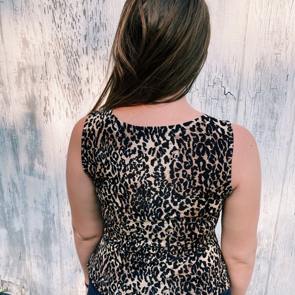 Vintage AGB Leopard Tank Top - Picture 3 of 10